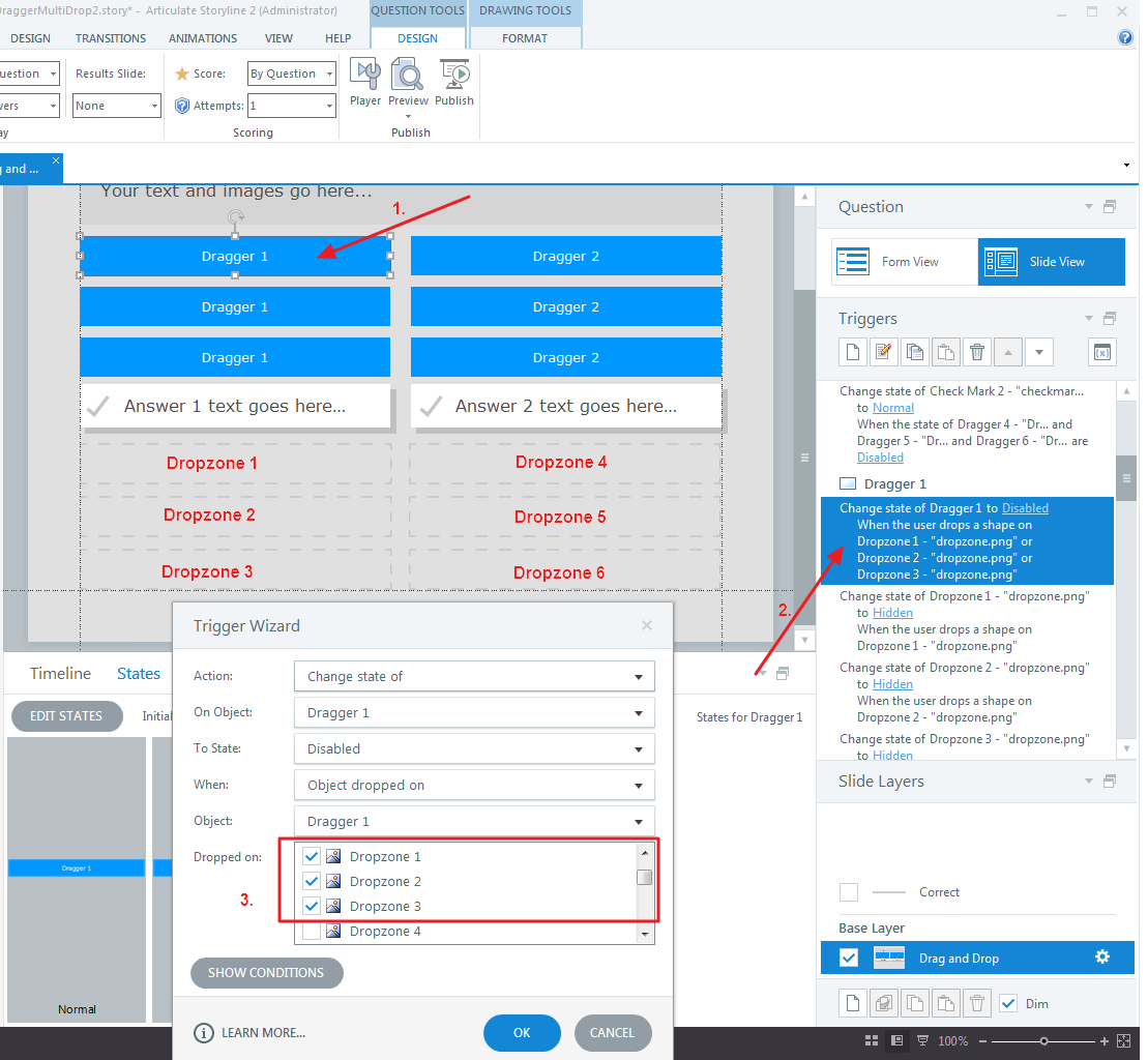 Getting Started with Storyline Drag and Drop Templates